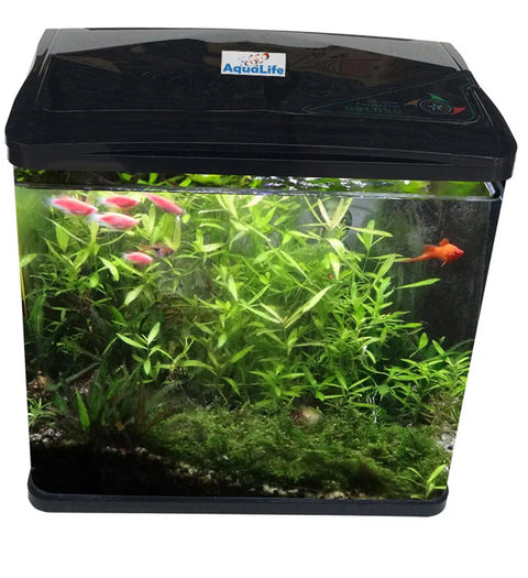 Fish Tank 10L 35L 70L 100L Aquarium Curved Glass Filter Cabinet Stand Pump Light