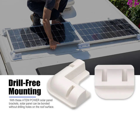 7pcs Solar Panel Corner Mounting Brackets Kit Caravan RV Boat Roof Mount