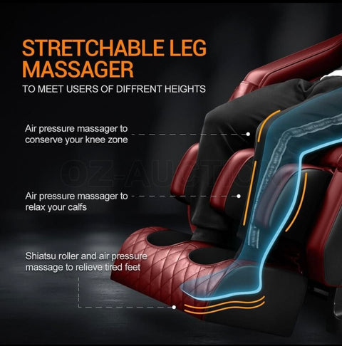 HOMASA Electric Massage Chair Full Body Zero Gravity Heating Massager 22 Nodes