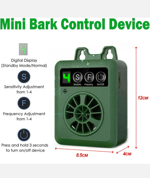 Outdoor Anti Bark Device Ultrasonic Dog Barking Control Stop Repeller Trainer AU
