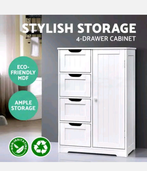Artiss Bathroom Storage Cabinet Chest of Drawers Laundry Toilet Cupboard Tallboy
