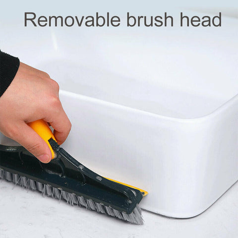 2 in 1 Floor Brush Scrub Brush Bath Wiper 120° Rotating Head Home Cleaning Tools - Bright Tech Home