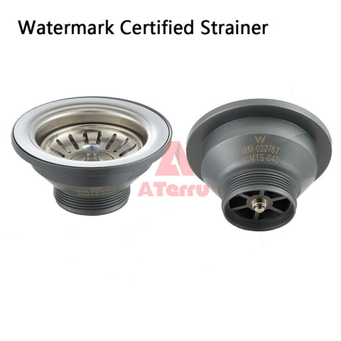 Nano Coated Stainless Steel Kitchen Sink Laundry Sinks Single Bowl 620x430mm - Bright Tech Home