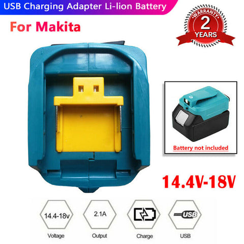 2 USB Power Charger Adapter Converter For Makita 18V 14.4V ADP05 Li-ion Battery - Bright Tech Home