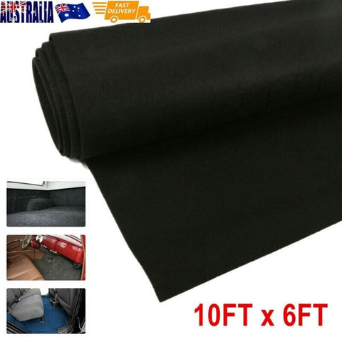 1.8M x 3M All Black Marine BASS BOAT Carpet Rugs Replacement Non-Slip Materials - Bright Tech Home