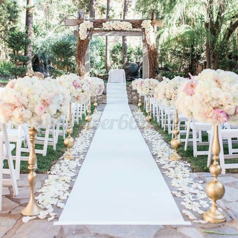 1.2M x 10M White Carpet Aisle Runner Wedding Party Event Decoration Mats Rugs - Bright Tech Home
