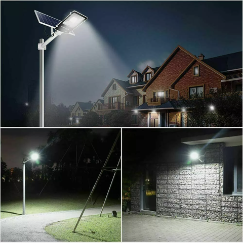 150w solar led street light & remote waterproof outdoor flood garden street lamp - Bright Tech Home