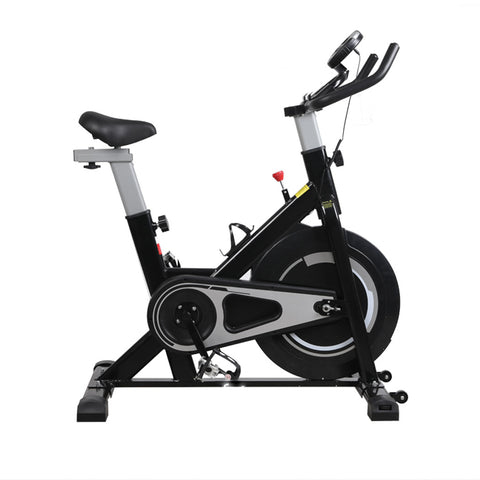 Spin Bike Fitness Exercise Bike Flywheel Commercial Home Gym Workout LCD Display - Bright Tech Home