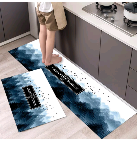 Non-Slip Kitchen Door Carpet Anti-Oil Floor Rug Waterproof Mat Pad Bathroom Home