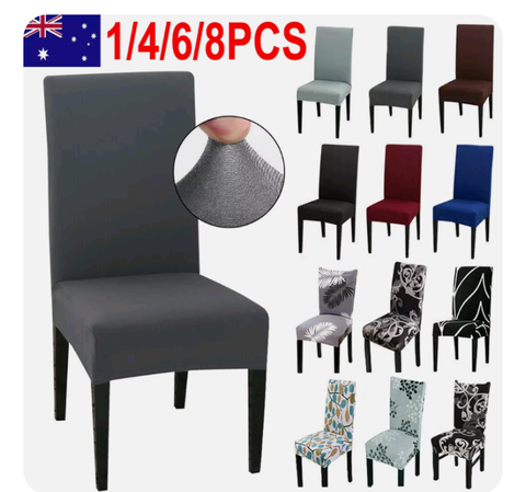 Stretch Dining Chair Cover Seat Covers Spandex Washable Banquet Wedding Party