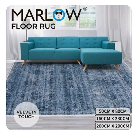 Marlow Floor Mat Rugs Soft Shaggy Rug Large Area Carpet Bedroom Living Room Mats