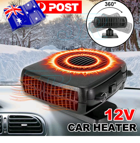 Portable Car Vehicle Ceramic Heating Heater Fan Defroster Demister DC 12V