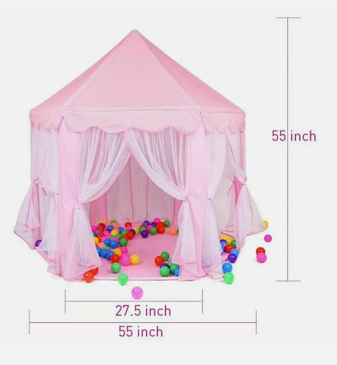 Kids Playhouse Play tent Pop Up Castle Princess Indoor Outdoor Girls Boys Gift