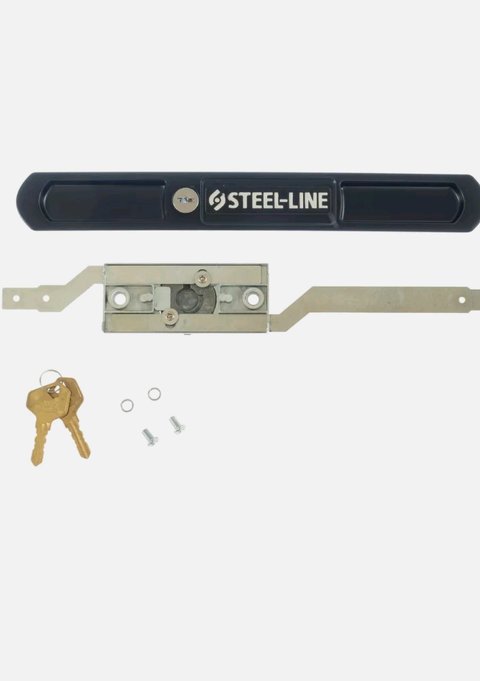 Brand New Replacement Steel Line ROLLER DOOR LOCK Set Complete+ Faceplate