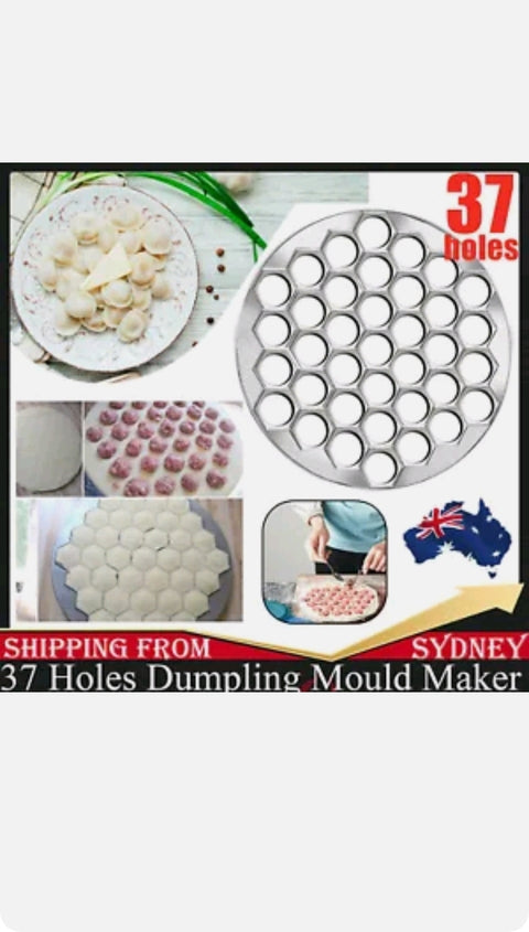 37 Holes Dumpling Mould Maker Ravioli Aluminum Mold Pelmeni Kitchen DIY Tool AU - Bright Tech Home