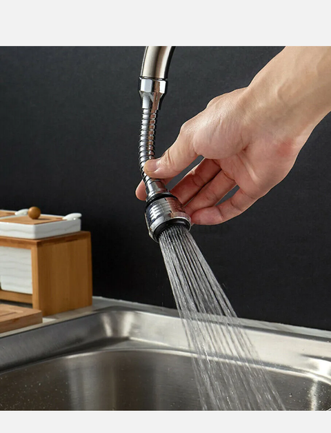 360° Kitchen Sink Tap Head Water Saving faucet extender Spray Aerator Sprayer! - Bright Tech Home