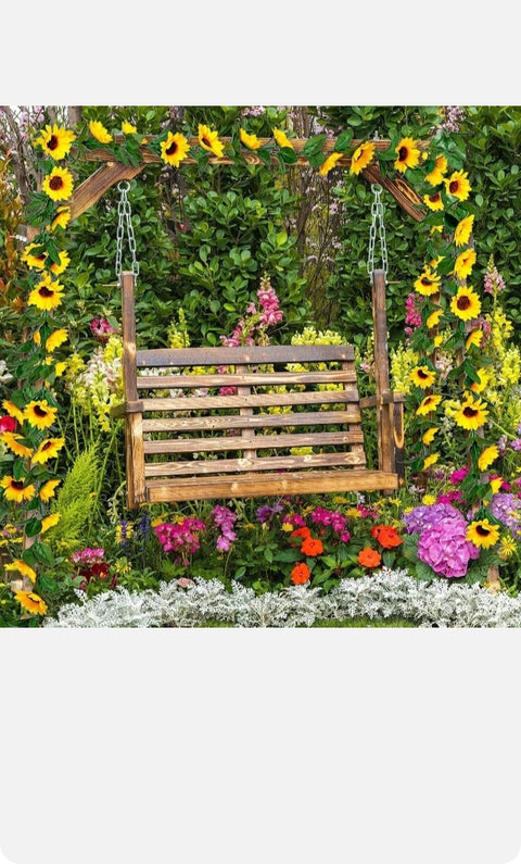 artificial 2.5m sunflower garland flower vine wedding floral arch decor silk au