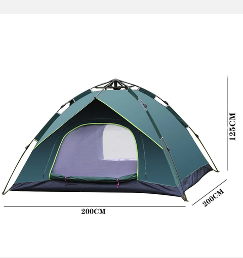 200CM Instant Camping Tent 3-5 Person Pop up Tents Family Hiking Dome Waterproof - Bright Tech Home