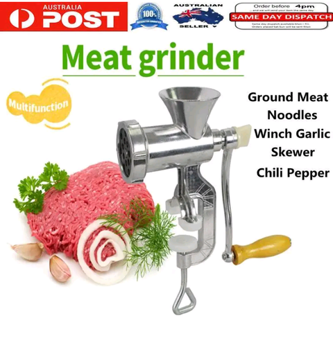 Heavy Duty  Manual Hand Operated Meat Mincer Grinder Kitchen Beef Sausage Make