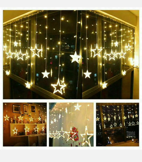 LED Twinkle Star Fairy String Lights Curtain Window Festival Party Weding Deco F