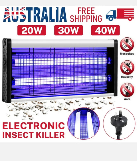 Electric UV Mosquito Fly Insect Pest Killer Bug Zapper Trap Lamp In outdoor 40W