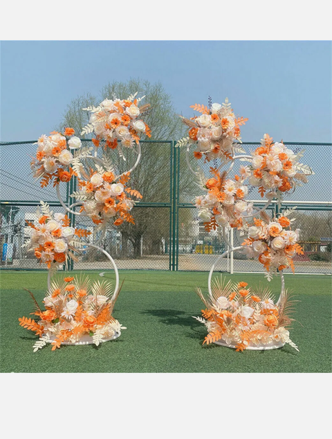 Large Size White Metal Circle Balloon Arch Wedding Party Flower Display Frame - Bright Tech Home