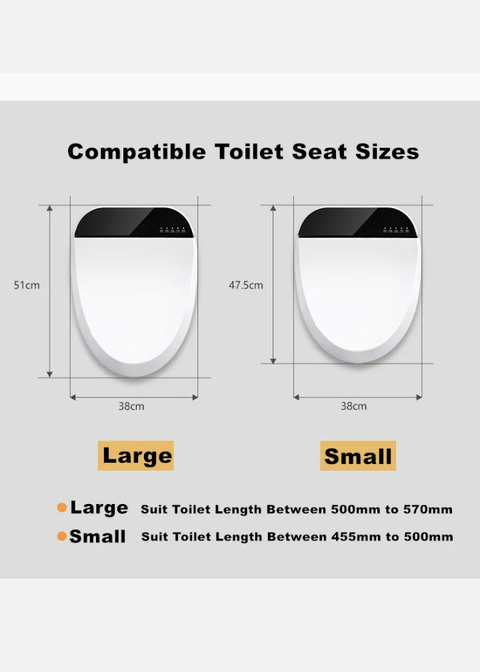 Electric Bidet Toilet Seat Cover Auto Washlet Wash Dry Massage Warm water Clean - Bright Tech Home