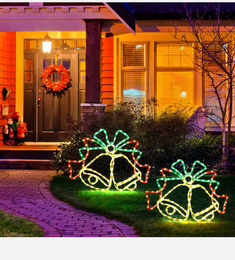 Solight Christmas Lights LED Bell Strip Rope Xmas Holiday Indoor Outdoor Decor