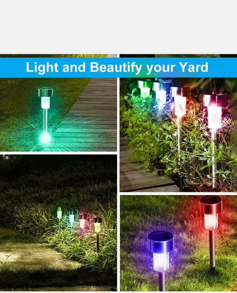 25X Outdoor Landscape LED Solar Lights Garden Decor Pathway Lamp Lawn Waterproof - Bright Tech Home