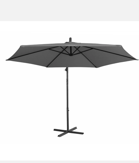 Milano Outdoor - Outdoor 3 Meter Hanging and Folding Umbrella - Charcoal