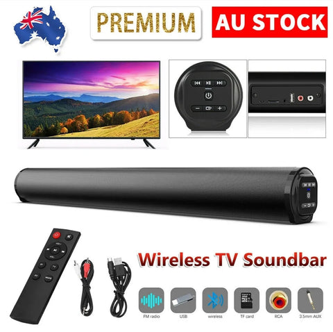 TV Soundbar Subwoofer Speaker Wireless Bluetooth 5.0 Sound Bar Home Theater 40W