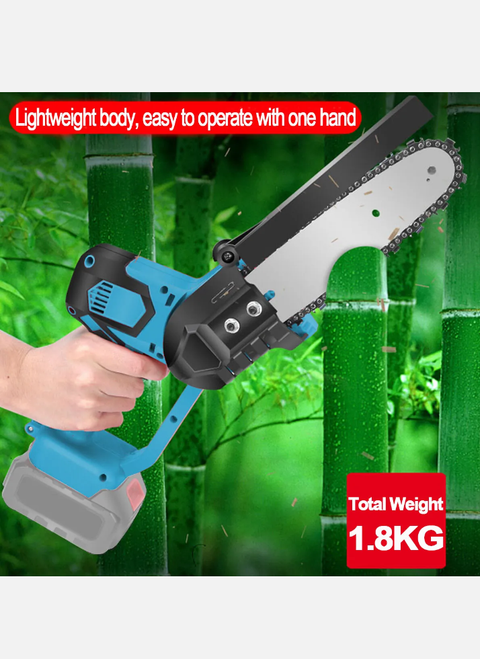 Cordless 8'' Electric One-Hand Wood Cutting Saw Chainsaw For Makita 18V Battery - Bright Tech Home