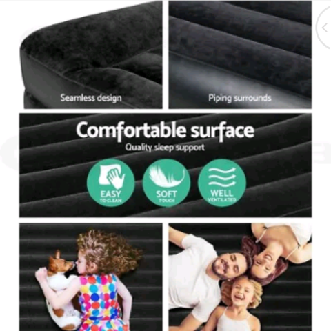 Bestway Air Bed Beds Queen Inflatable Mattress Sleeping Mats Home  Camping Pump