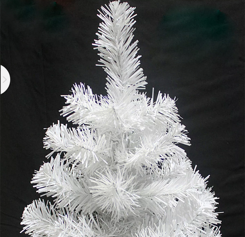 5FT 1.5M White Christmas Tree 500 PVC Tips Metal Stand Eco-friendly Home Decor - Bright Tech Home
