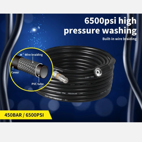 Traderight Extension Hose Pressure Washer 20M Drain Cleaner Nozzle M22 Connector - Bright Tech Home