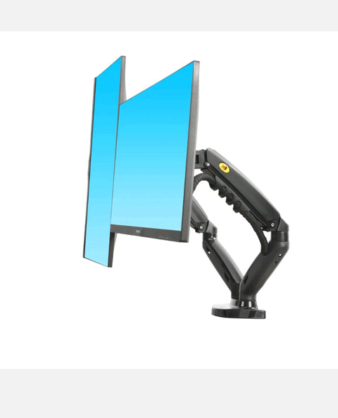 NEW F160— Dual Screen Gas-strut Monitor Stand Mount Desktop Bracket for LED/LCD