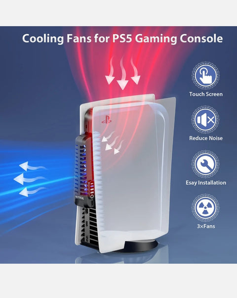 3 Speeds PS5 Cooling Fan Cooler External Accessories For PlayStation 5 Console