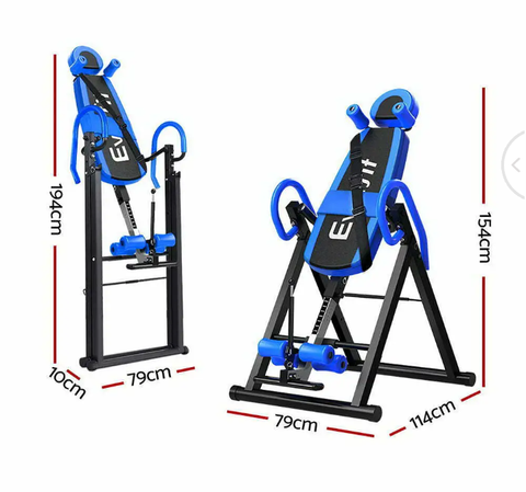 Everfit Inversion Table Gravity Exercise Bench Inverter Machine Home Gym Fitness