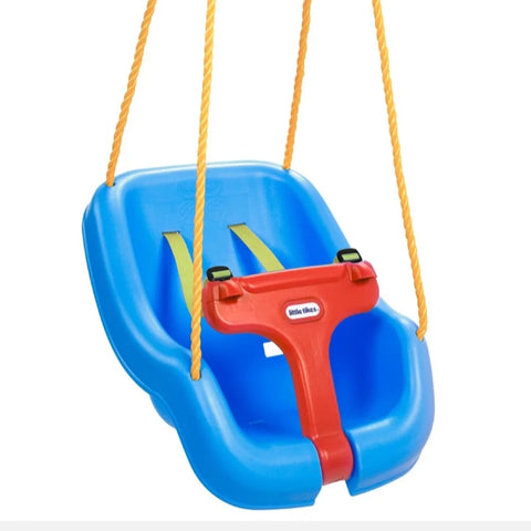 Little Tikes 2-in-1 Snug ’n Secure 43cm Outdoor Swing Baby/Kids Toy 9-48m Blue