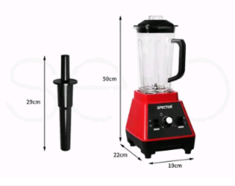 Spector 2L Commercial Blender Mixer Food Processor Juicer Smoothie Ice Crush Red