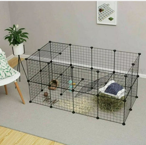 10 pcs panel pet dog playpen puppy exercise cage enclosure fence cat play pen - Bright Tech Home