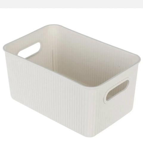 5x Box Sweden 27.5cm Kaia Storage Basket Organiser Container w/ Handles Assorted