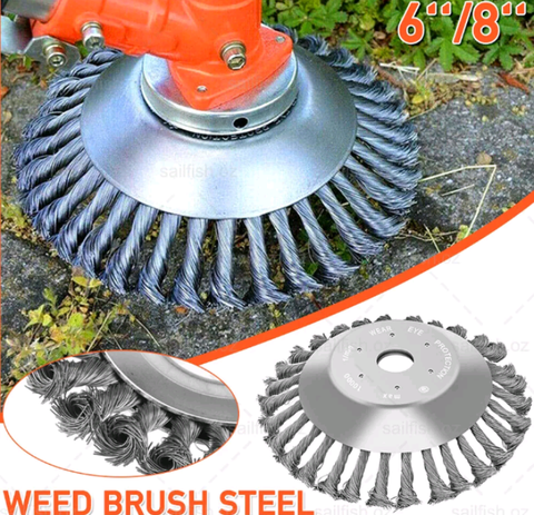 6/8inch Steel Wire Trimmer Head Grass Brush Cutter for Lawnmower Whipper Snipper - Bright Tech Home