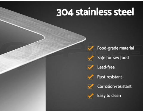 Cefito Kitchen Sink Basin Stainless Steel Under/Top/Flush Mount Bowl 510X450MM