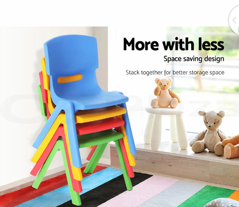 Keezi Kids Table and Chairs Study Desk Children Furniture Outdoor Plastic Chair