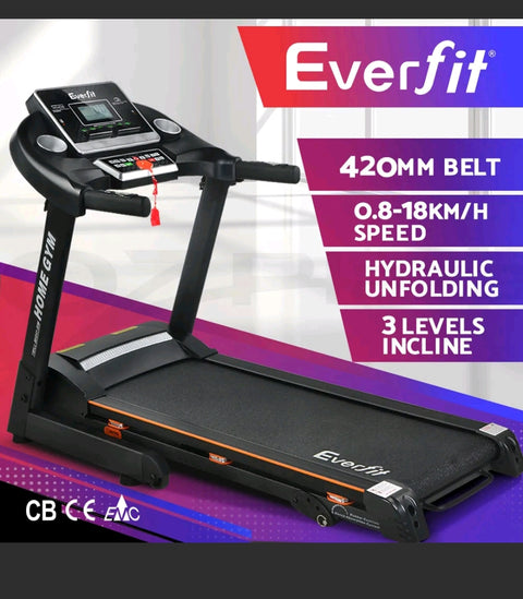 Everfit Treadmill Electric Home Gym Exercise Machine Fitness Equipment