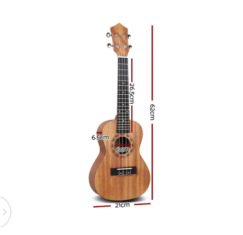 23 Inch Concert Ukulele Mahogany Ukeleles Uke Hawaii Guitar 18 Frets Easy Play - Bright Tech Home