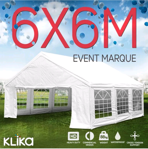 Water Resistant Outdoor Marquee Gazebo Tent Wedding Party Shade Canopy White