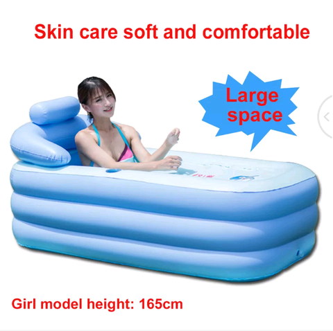 Portable Adult Tub Blow Up Travel Bath PVC Portable Spa Warm Inflatable Bathtub