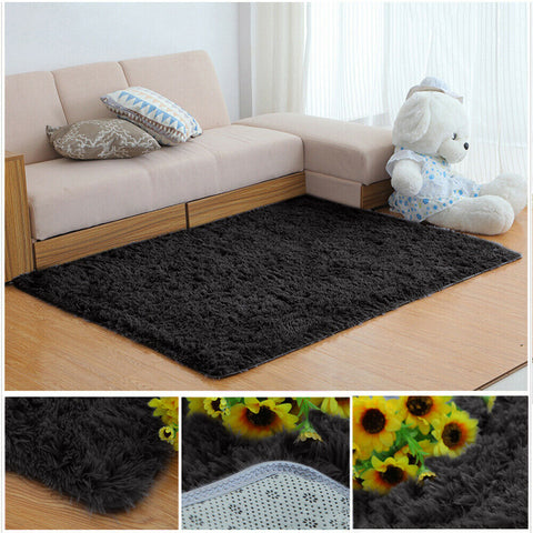 Floor Mat Rugs Shaggy Rug Area Carpet Large Soft Mat Bedroom Living Room Mats AU - Bright Tech Home